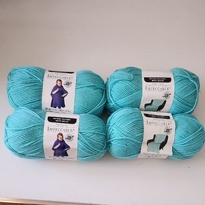 Loops & Threads Impeccable Lot Of 4 In Color Sea Green-2 Separate Color Lots